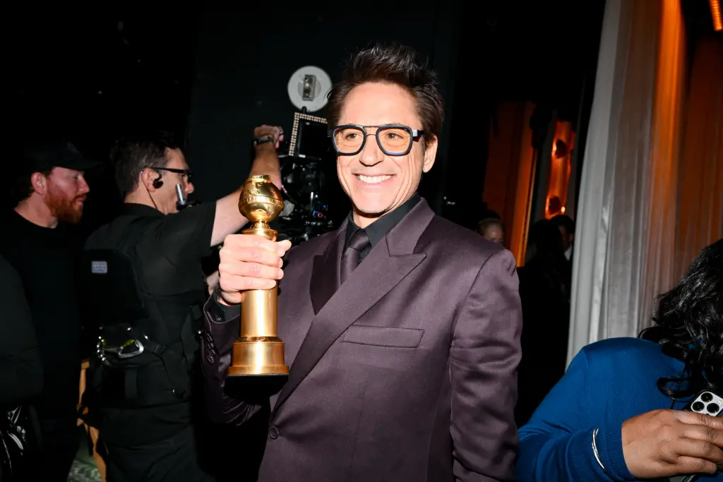Robert Downey Jr. at the 81st Golden Globe Awards.