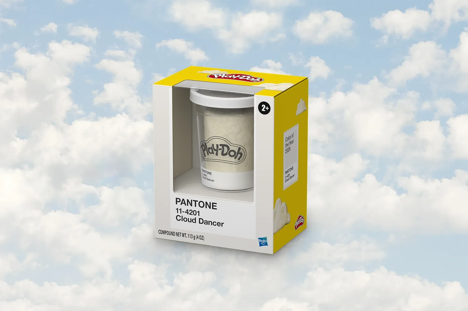 pantone cloud dancer - play doh 